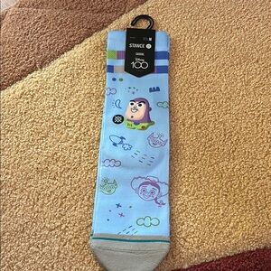 Stance Blue and Gray Casual Socks with Playful Toy Story design